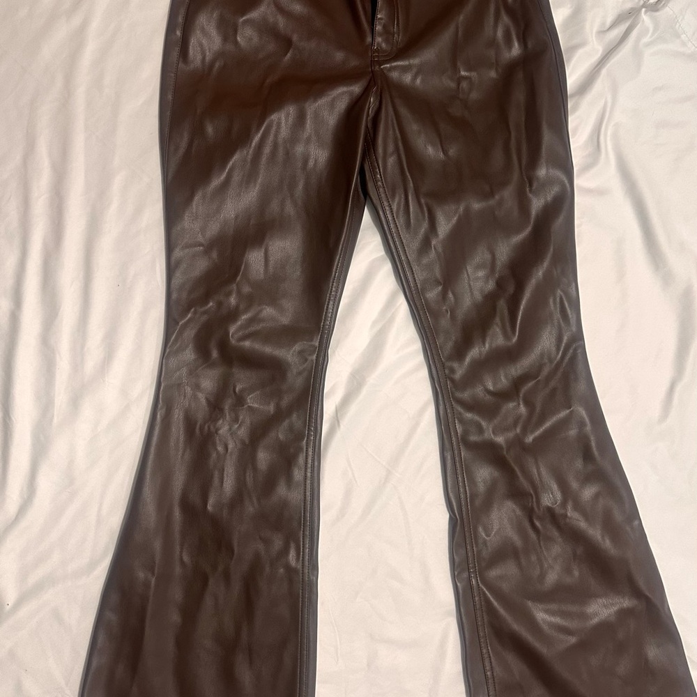 Hollister Women's Brown Flare faux leather